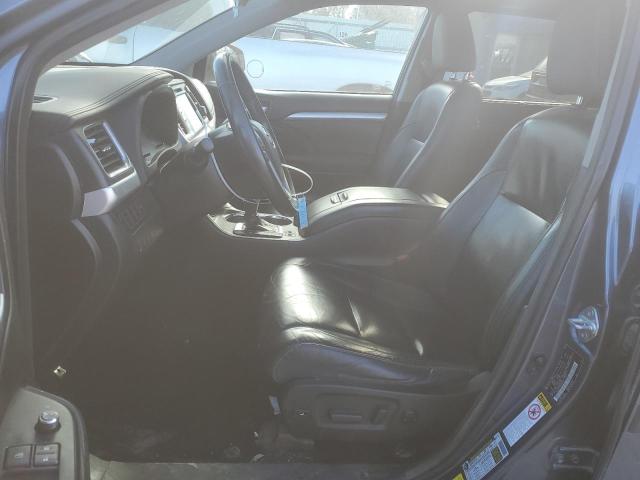 5TDJKRFH0GS228426 - 2016 TOYOTA HIGHLANDER XLE BLUE photo 7