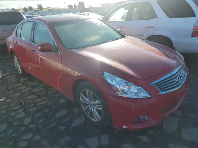 JN1CV6AP8CM626781 - 2012 INFINITI G37 BASE RED photo 4