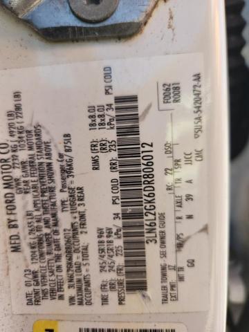 3LN6L2GK6DR806012 - 2013 LINCOLN MKZ WHITE photo 12