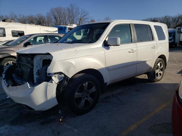 5FNYF4H42EB046678 - 2014 HONDA PILOT EX WHITE photo 1