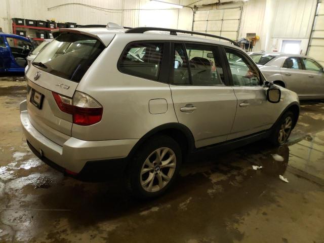 WBXPC9C4XAWJ32662 - 2010 BMW X3 XDRIVE30I SILVER photo 3