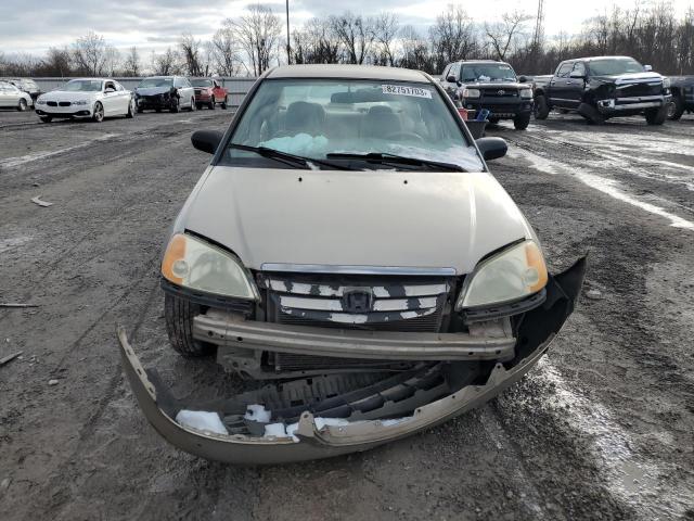 1HGES16552L038917 - 2002 HONDA CIVIC LX TAN photo 5