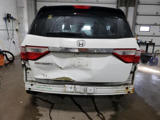 5FNRL5H62DB049258 - 2013 HONDA ODYSSEY EXL WHITE photo 6