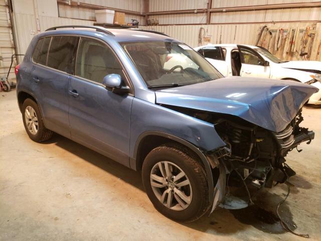 WVGAV7AX6HK025877 - 2017 VOLKSWAGEN TIGUAN S BLUE photo 4