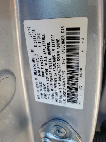 1HGCP2F61CA102147 - 2012 HONDA ACCORD SE GRAY photo 13