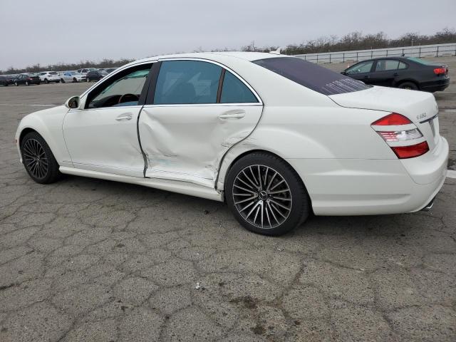 WDDNG71X38A212540 - 2008 MERCEDES-BENZ S 550 WHITE photo 2