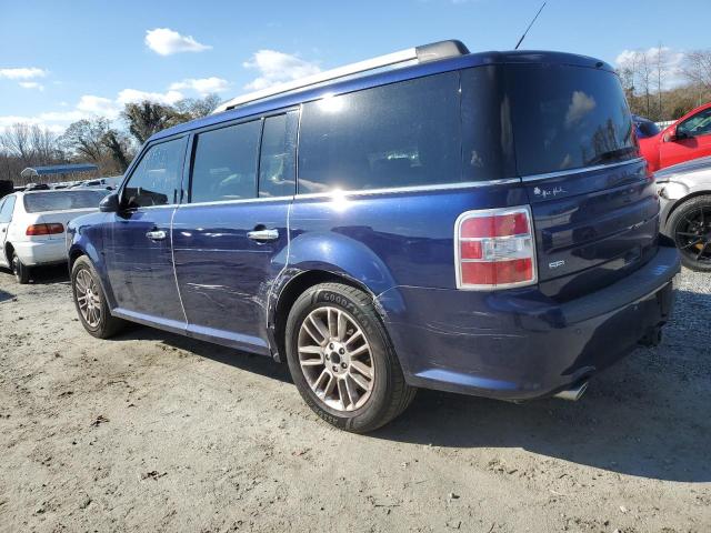 2FMGK5C80GBA20034 - 2016 FORD FLEX SEL BLUE photo 2
