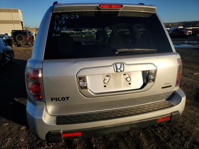 5FNYF18476B013210 - 2006 HONDA PILOT EX SILVER photo 6