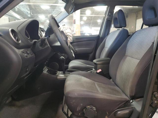 JTEHD20V246018996 - 2004 TOYOTA RAV4 BLACK photo 7