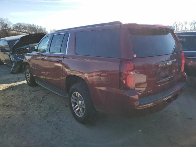 1GNSKHKC0GR144122 - 2016 CHEVROLET SUBURBAN K1500 LT MAROON photo 2