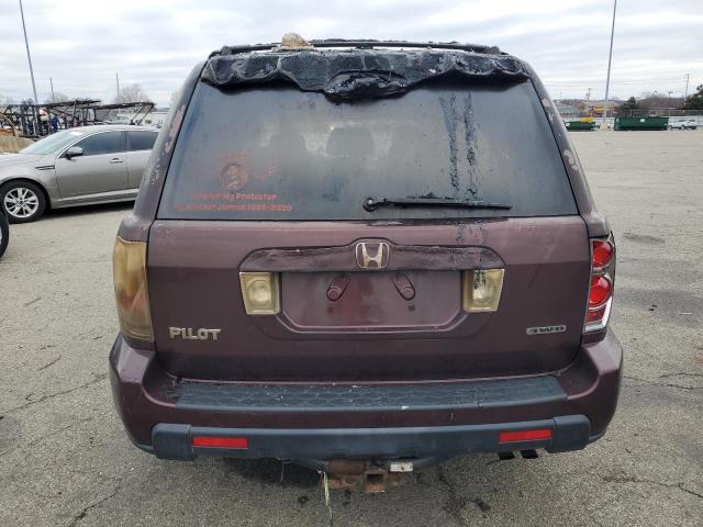 5FNYF18548B000779 - 2008 HONDA PILOT EXL PURPLE photo 6