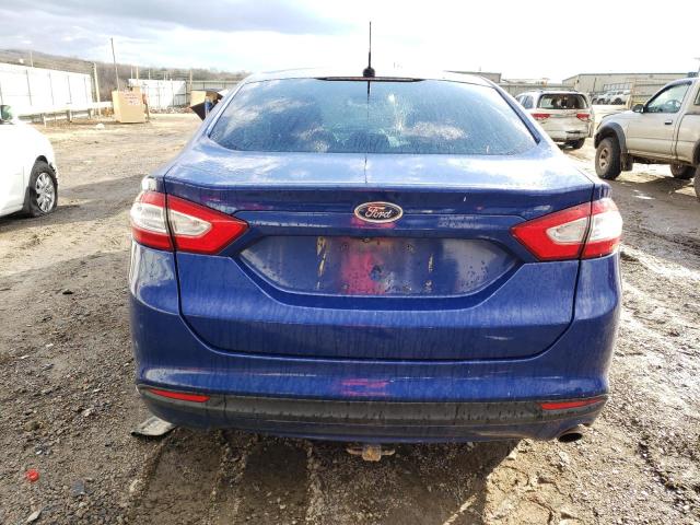 3FA6P0H79FR123947 - 2015 FORD FUSION SE BLUE photo 6