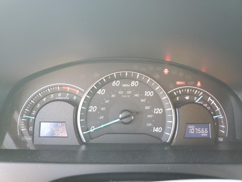 4T4BF1FK1CR215567 - 2012 TOYOTA CAMRY BASE BLACK photo 9