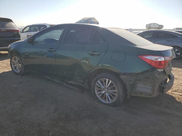 5YFBURHE3FP279198 - 2015 TOYOTA COROLLA L GREEN photo 2