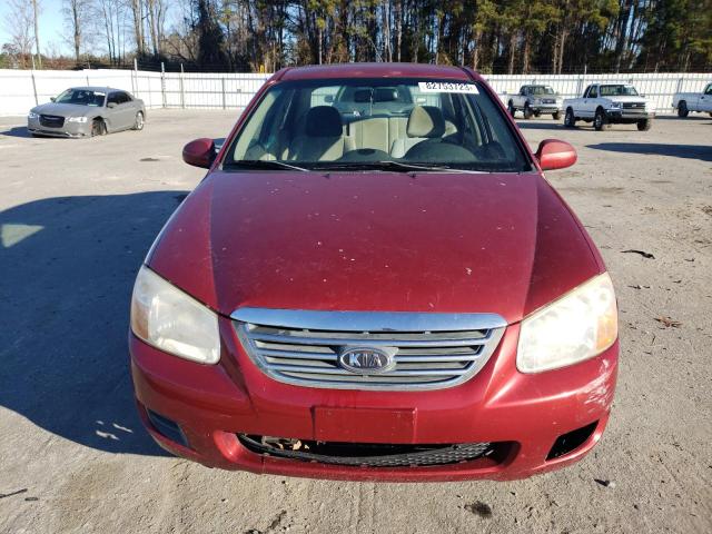 KNAFE121185539567 - 2008 KIA SPECTRA EX BURGUNDY photo 5