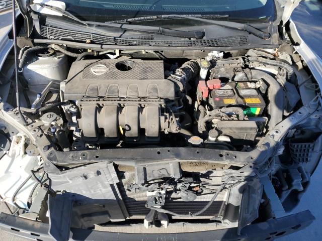 3N1AB7APXFY267344 - 2015 NISSAN SENTRA S SILVER photo 11