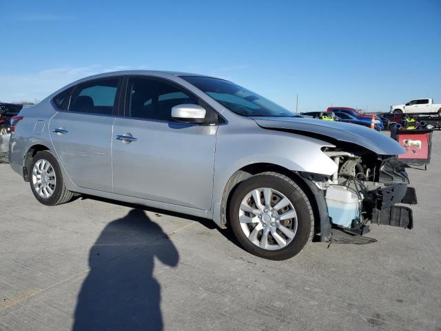 3N1AB7APXFY267344 - 2015 NISSAN SENTRA S SILVER photo 4