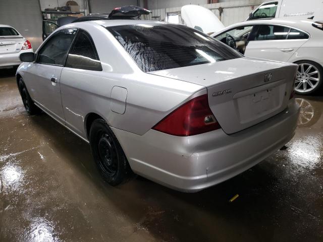 1HGEM22911L001659 - 2001 HONDA CIVIC SI SILVER photo 2