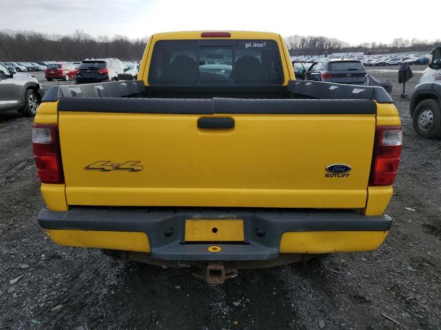 1FTZR45E12PB71780 - 2002 FORD RANGER SUPER CAB YELLOW photo 6