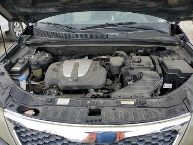 5XYKUDA28BG014407 - 2011 KIA SORENTO EX BLACK photo 12