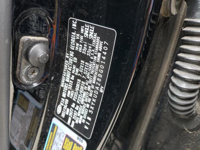 5XYKUDA28BG014407 - 2011 KIA SORENTO EX BLACK photo 13