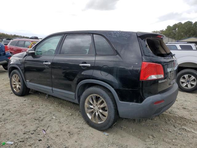 5XYKUDA28BG014407 - 2011 KIA SORENTO EX BLACK photo 2