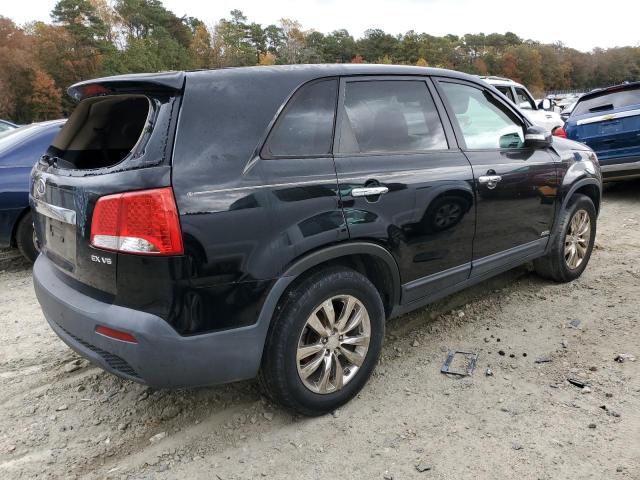 5XYKUDA28BG014407 - 2011 KIA SORENTO EX BLACK photo 3