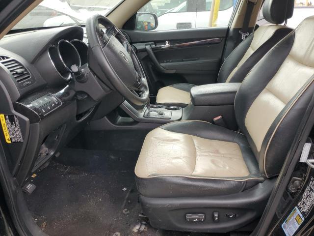 5XYKUDA28BG014407 - 2011 KIA SORENTO EX BLACK photo 7