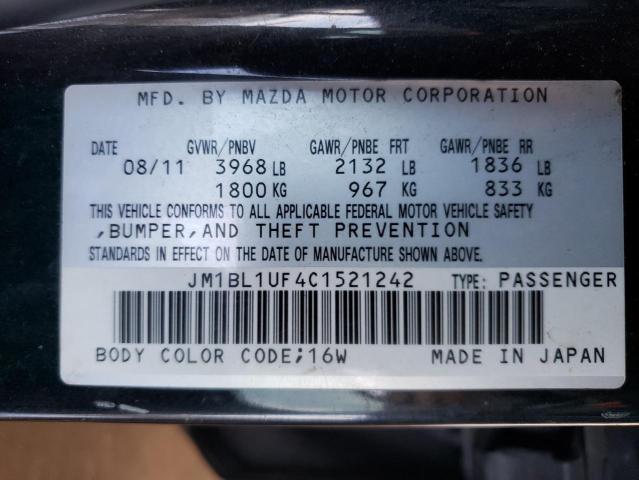 JM1BL1UF4C1521242 - 2012 MAZDA 3 I BLACK photo 13