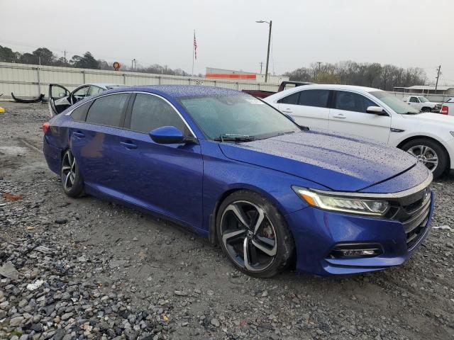 1HGCV1F39JA253322 - 2018 HONDA ACCORD SPORT BLUE photo 4