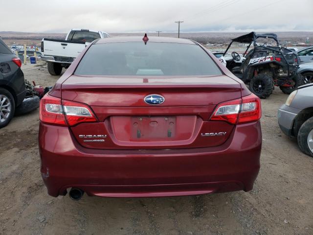 4S3BNBC63G3033329 - 2016 SUBARU LEGACY 2.5I PREMIUM MAROON photo 6