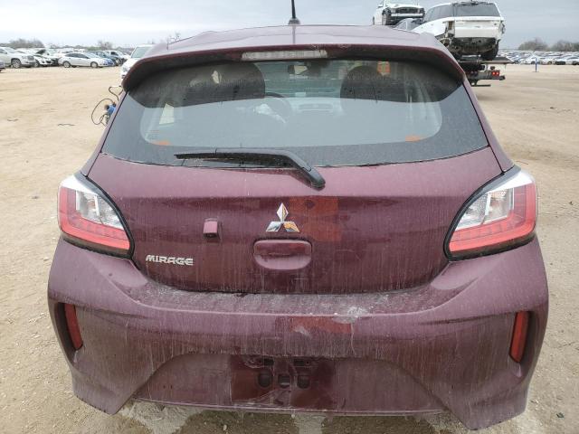 ML32AUHJ2RH003817 - 2024 MITSUBISHI MIRAGE ES MAROON photo 6