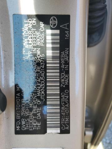 JTDKN3DU5A0143715 - 2010 TOYOTA PRIUS 棕色 照片 13