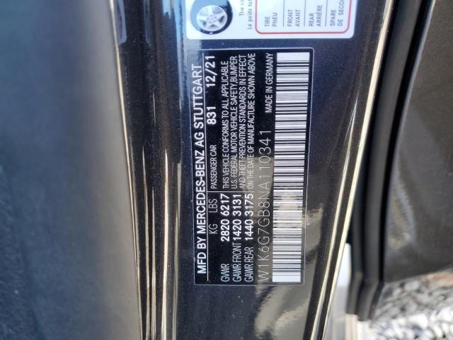 W1K6G7GB8NA110341 - 2022 MERCEDES-BENZ S 580 4MATIC GRAY photo 13