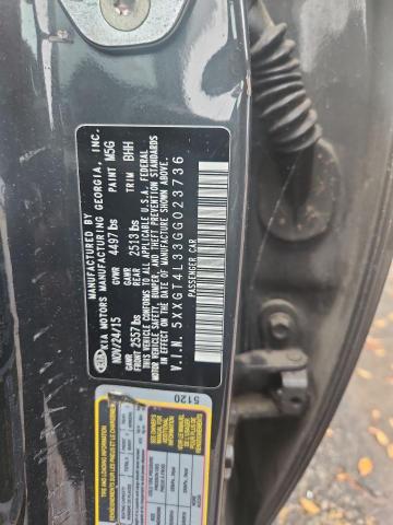 5XXGT4L33GG023736 - 2016 KIA OPTIMA LX GRAY photo 12