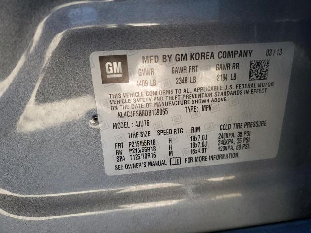 KL4CJFSB8DB139065 - 2013 BUICK ENCORE CONVENIENCE 灰色 照片 13