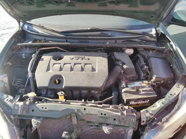 2T1BURHE0EC097957 - 2014 TOYOTA COROLLA L GREEN photo 11