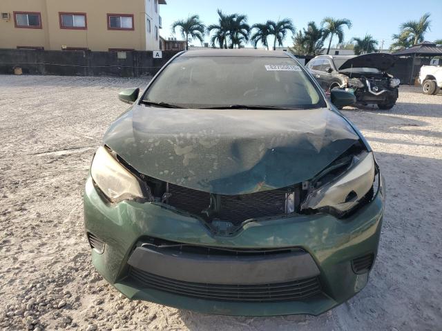 2T1BURHE0EC097957 - 2014 TOYOTA COROLLA L GREEN photo 5