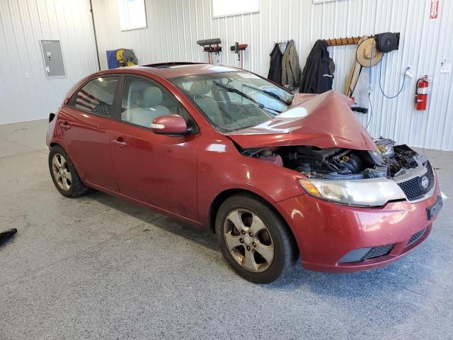 KNAFU4A29A5055425 - 2010 KIA FORTE EX Бордовый фото 4