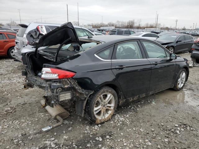 3FA6P0H75JR254138 - 2018 FORD FUSION SE BLACK photo 3