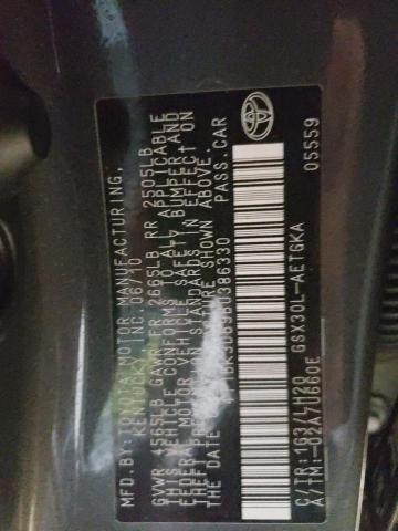 4T1BK3DB9BU386330 - 2011 TOYOTA AVALON BASE 灰色 照片 12