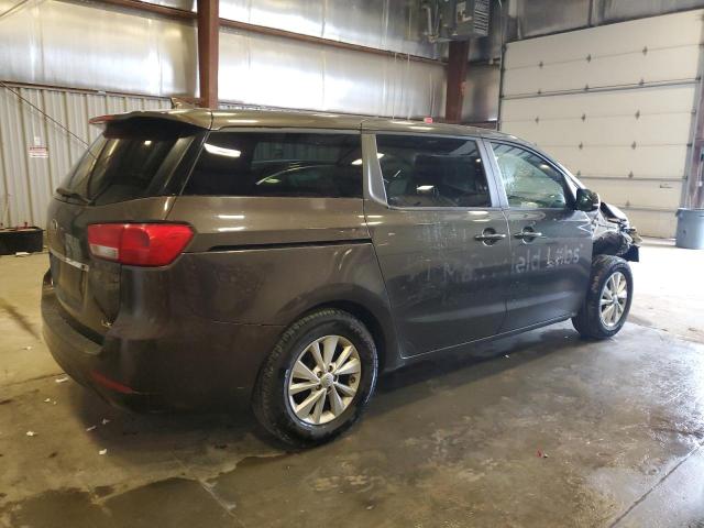 KNDMB5C16H6244838 - 2017 KIA SEDONA LX BROWN photo 3