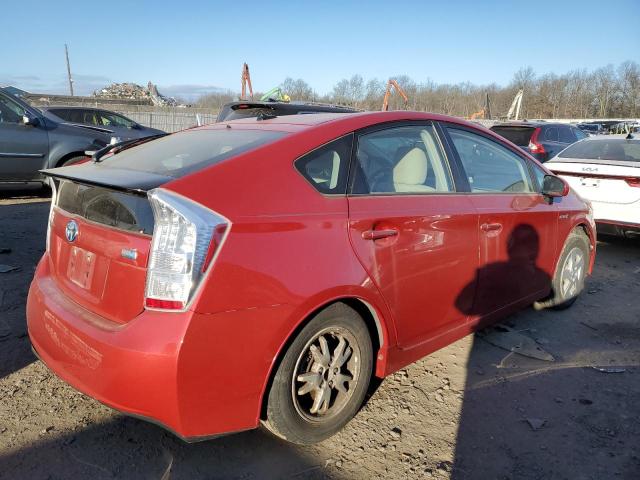 JTDKN3DU6A0137616 - 2010 TOYOTA PRIUS RED photo 3