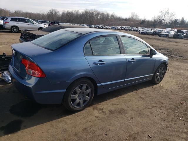 2HGFA16528H518281 - 2008 HONDA CIVIC LX BLUE photo 3