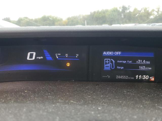 2HGFB2F86DH505962 - 2013 HONDA CIVIC EX GRAY photo 9