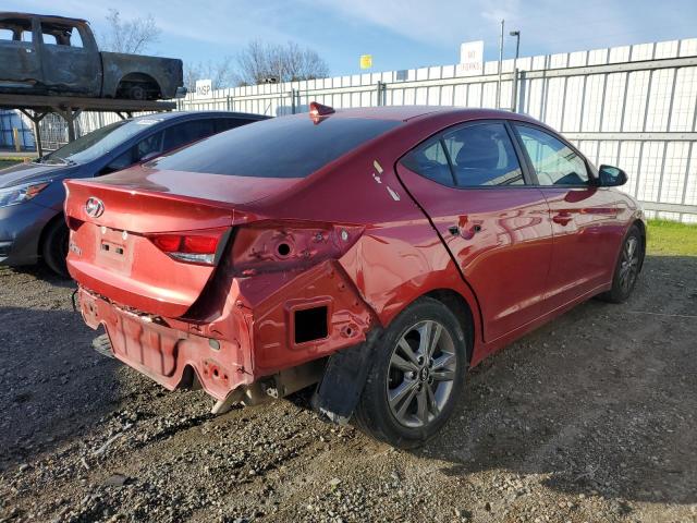 5NPD84LF6HH147861 - 2017 HYUNDAI ELANTRA SE RED photo 3