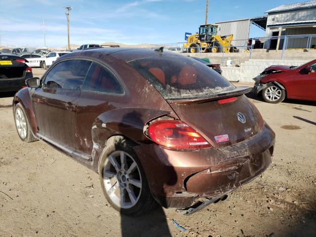 3VWJ07AT7GM635887 - 2016 VOLKSWAGEN BEETLE SE BROWN photo 2