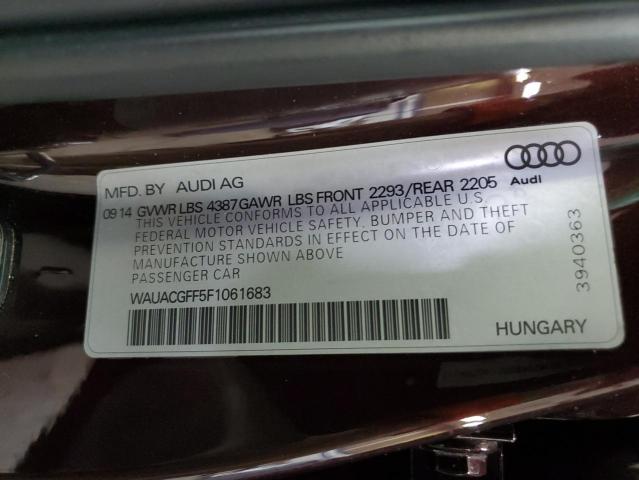 WAUACGFF5F1061683 - 2015 AUDI A3 PREMIUM BURGUNDY photo 13