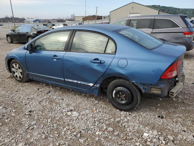 1HGFA16566L058901 - 2006 HONDA CIVIC LX BLUE photo 2