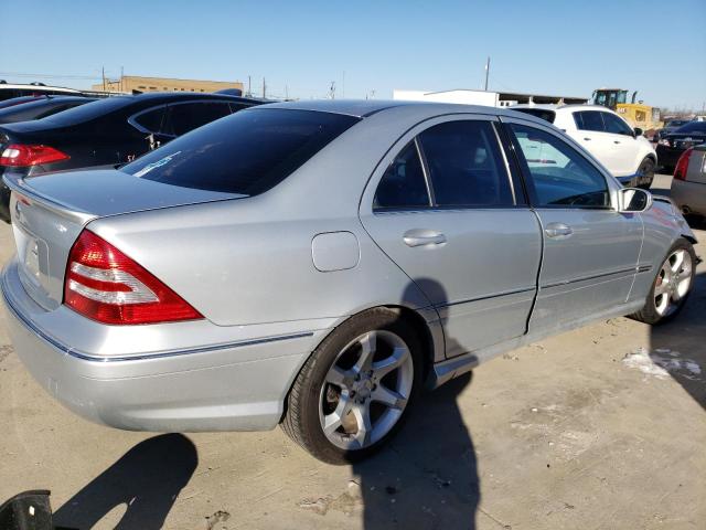 WDBRF52H17F878791 - 2007 MERCEDES-BENZ C 230 SILVER photo 3